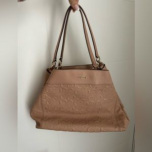 Tan Coach Purse Tote